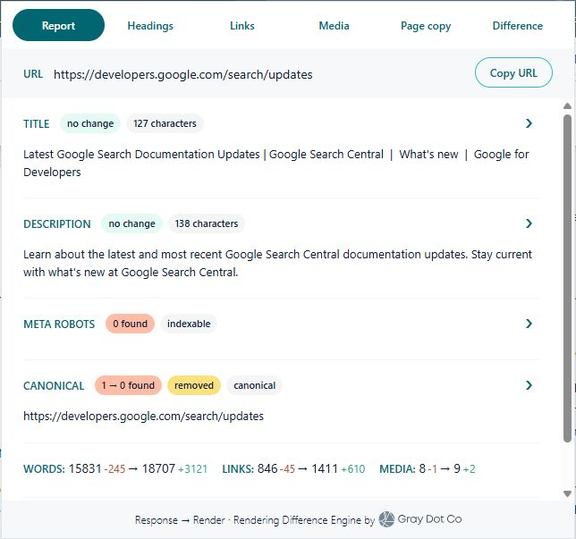 Effective JavaScript SEO Analysis with Rendering Difference Engine