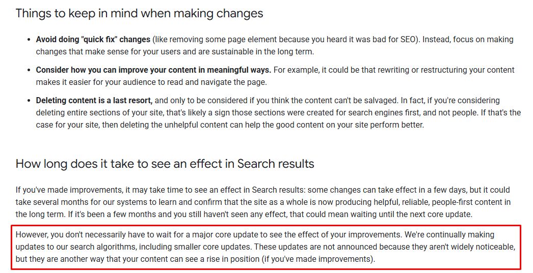 Google clarifies minor core updates: What does it mean for SEO in 2025?